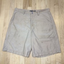 Vintage Levi  s L2 Khaki Shorts Men  s 34 Baggy 10  Inseam 90s Y2K Skater