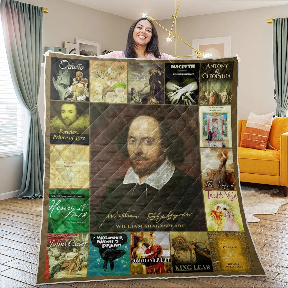 William Shakespeare Quilt, William Shakespeare Quilts Blankets