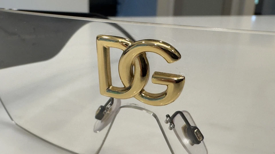 Dolce & Gabbana DG Logo Geometric Transparency Sunglasses  - Image 3 of 4