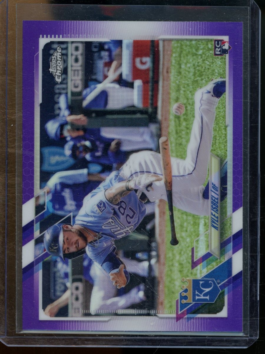 2021 Topps Chrome Update Kyle Isbel Purple Refractor Rookie Royals #USC98