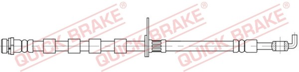 Bremsschlauch Quick Brake 58.867 FüR CCN Ford CB1 Fiesta M10X1 6 Van LPG Tdci-image