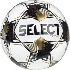 Select Sport Royale NFHS v25 Soccerball - Size 5 - White/Gold/Black