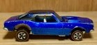 1967 Hot Wheels Redline Blue Custom Camaro White Interior (Hood Damage) Sweet 16
