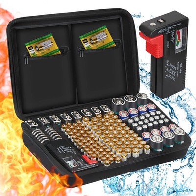Batterie Aufbewahrungs Organizer, ENSOBO Batterie Aufbewahrungsbox Hartschalenkoffer für 148 variou