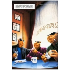 Camel Joe Cool Lounge Bar Smoking Retro 80s Cartoon Poster