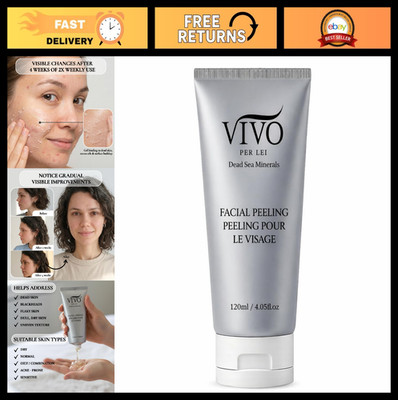 Gentle Exfoliating Facial Peeling Gel - Non-Abrasive Scrub for Dry, Sensitive Sk