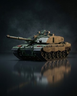 BlueBrixx - 107299 BattLe Tank Challenger 2 Set 1227 Pcs