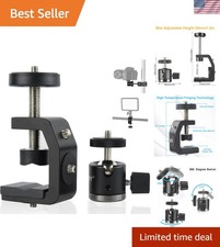 Versatile Camera Mount with Non-Slip Pad Adjustable Clamp - Ideal for Studios