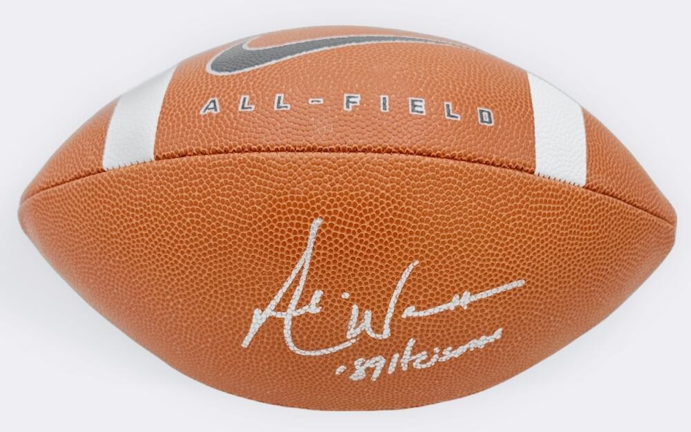ANDRE WARE Autographed Signed HOUSTON COUGARS OFFICIAL SIZE NIKE FOOTBALL HEISMAN BAS K41 