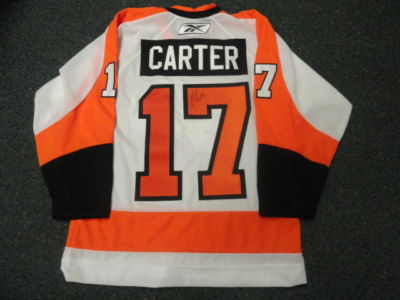 JEFF CARTER SIGNED FLYERS WINTER CLASSIC 3RD JERSEY LICENSED
