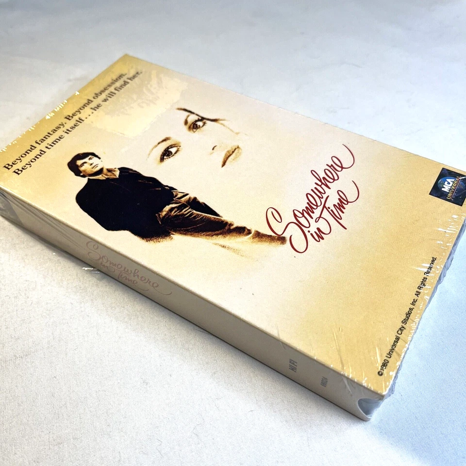 Somewhere In Time VHS Christopher Reeve Jane Seymour Romance Sealed Promo 1991 - Image 2 of 4