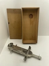 Vintage Shoe Measuring Device With Original Wooden Box