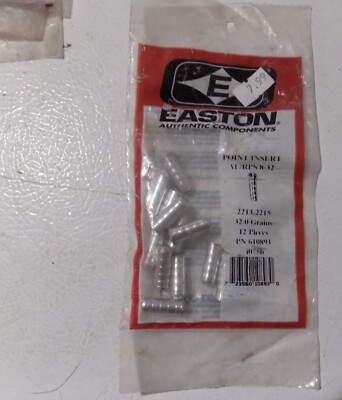 Easton Arrow Inserts 12 Pieces 2213-2215 8-32 32.0 Grains