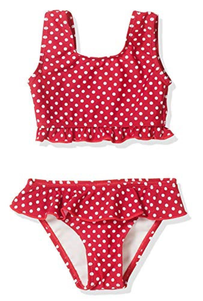 (TG. 98-104) Playshoes UV-Schutz Bikini Punkte, Rosso (Rot (8 Rot), FR : 3 Ans (