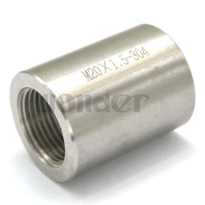 M20x1.5mm Female 304 Stainless Steel Pipe Fitting Coupler Water Gas Oil 300 Bar