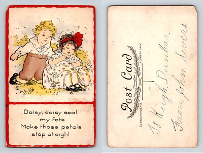 Daisy Seal My Fate Postcard John Severs Hugh Dunbar 1900s Whitney Valentine