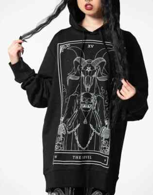 Killstar Soul Card Hoodie Death Tarot Punk Unisex Goth Grunge