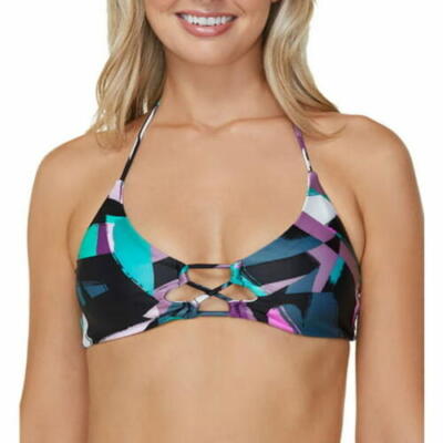 Raisins Womens Stir It Up Costa Swim Bra Top Multicolor Size S 13900