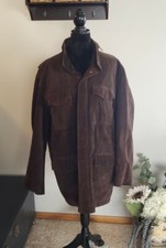 Mens J Crew Leather Jacket Sz Large