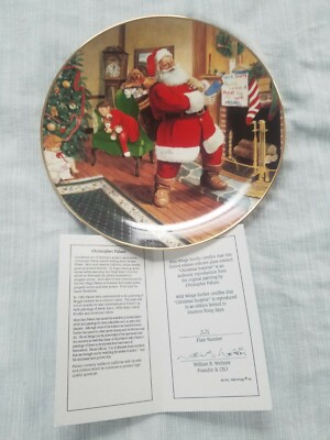 Wild Wings Christmas plate Christopher Paluso ''Christmas Surprise'' 1992 NIB COA
