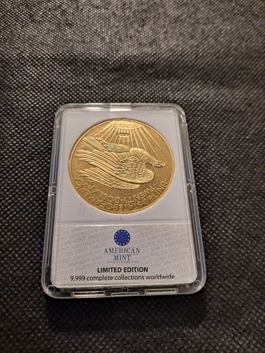 1907 INDIAN HEAD GOLD DOUBLE EAGLE PATTERN 1776 REPRODUCTION TOKEN