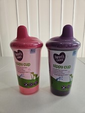 2 Parents Choice Straw No-Spill Sippy Cup 9oz Stackable 6 M DW Safe BPA Free NEW
