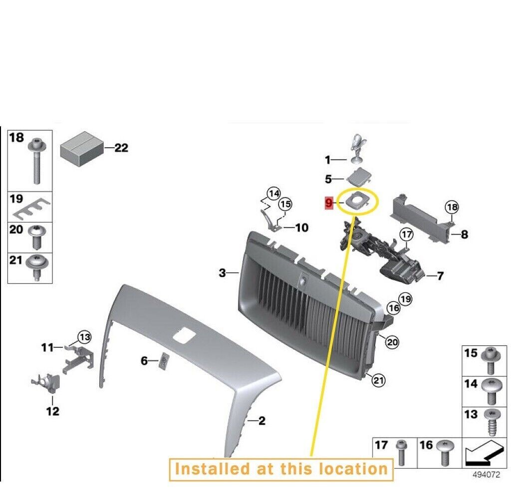Rolls-Royce Ghost Dawn Second generation goddess Cover OEM:51137493203