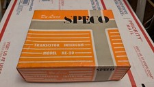 Vintage De Luxe Speco Transistor Intercom Accessories Model KE-20 With Box 