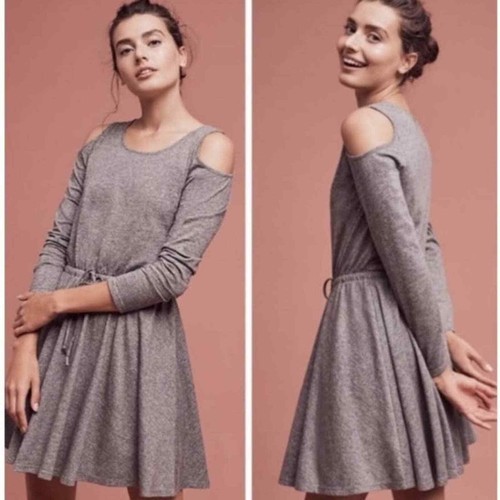 Anthropologie Lili's Closet Medium Jamma Cold Shoulder Dress