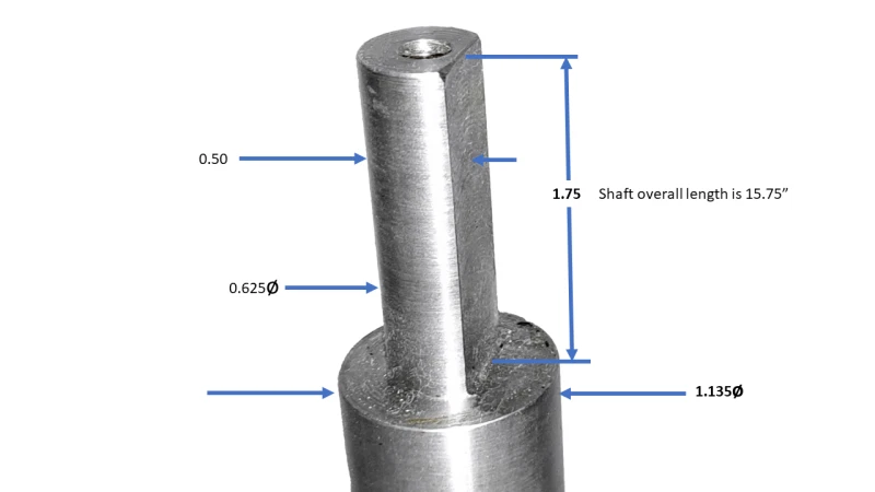 BALDOR 35K315-86 3/4HP, 1725RPM, 3PH, 60HZ, 56CZ, DP, F1291 SHAFT 1.35 x 15.75 - Image 3 of 4