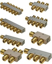 Rozdzielacz sprężonego powietrza ALU Listwa rozdzielcza Rozdzielacz aluminiowy Sprzęgło Pneumatyka 