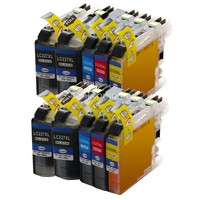 10X Xl Farb-Patronen Set Kompatibel Zu Brother LC-223BK LC-223C LC-223Y LC-223M