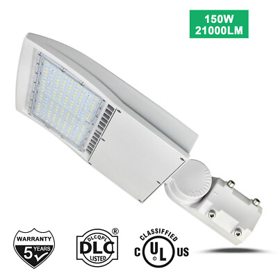 LED Shoebox Fixture 150Watt Replace 500W MH Parking Lot Area Pole Light 5000K UL