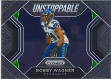 Bobby Wagner 2020 Panini Prizm Football NFL Unstoppable Insert Chrome Card #7