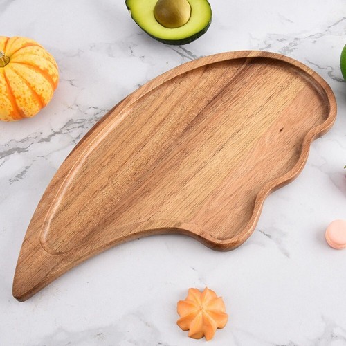 High-value Japanese Solid Wood Plate Unique Snack Plate Photography Props