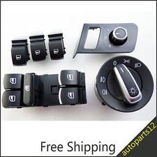 Nuevo juego de 6 botones de control de espejo de ventana para VW TOURAN CADDY 1T1959565F