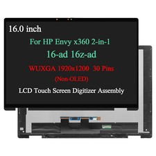 LCD Touch Screen w/Bezel WUXGA 16" for HP Envy x360 2-in-1 16-ad0xxx 16z-ad0xxx