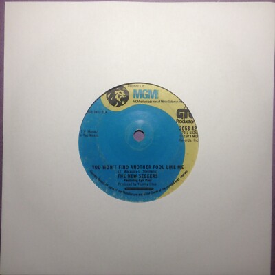 The New Seekers - You Won't Find Another Fool... (7'') US made UK issue 2058 421