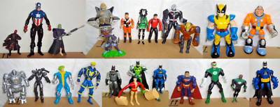 VINTAGE TOYS MARVEL DC SUPERHERO ACTION FIGURES MIX LOT STAR WARS BATMAN MINI ME