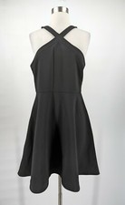 Likely 12 Black Ashland Halter Skater Mini Dress