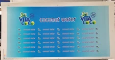 Coconut Water Advertising Preproduction Art Work Vita Coco Blue Green Label 2011