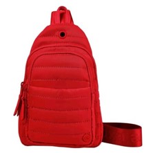Samantha Brown To-Go Hands-Free Quilted Sling Bag-Watermelon-NWT