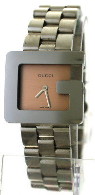 Women's Gucci 3600J Stainless Steel Salmon Dial Quartz G Face