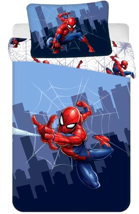 Spiderman JFK034811 135 x 100 cm 2tg. Bettwäsche - Mehrfarbig 