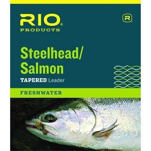 RIO Fly Fishing Salmon/Steelhead 9' 10Lb Leader Fishing Line, Glacial Green - Picture 2 of 3