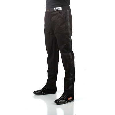 Racequip 112005 Black Pants Single Layer Large