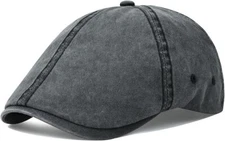 VOBOOM Cotton Washing Flat Cap Cabbie Hat Gatsby Ivy Irish Hunting Newsboy
