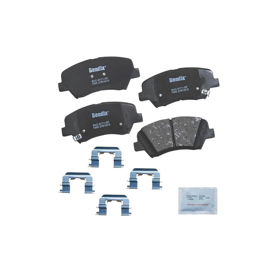 2x Conjunto de Pastilhas de Freio a Disco Traseiras Dianteiras para Hyundai Elantra 2011~2016 - Imagem 3 de 4