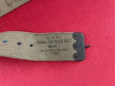 USN WW2 Signal Flare Cartridge Belt 32rd 10 GA Khaki 1942