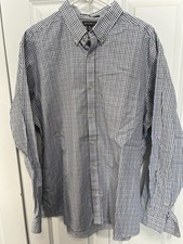 Eddie Bauer Button Down Long Sleeve Shirt Relaxed Fit Mens Size XL Wrinkle Free